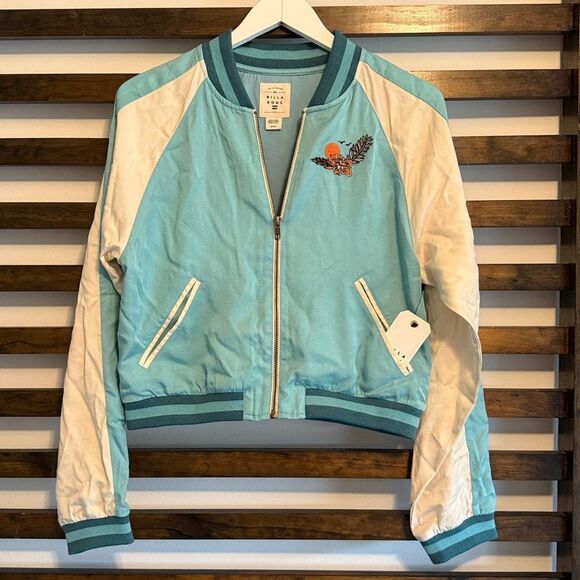 Billabong Dream Vacation Embroidered Bomber Jacket - Picture 8 of 10